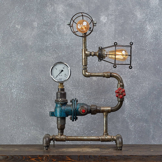 Ruka draka s dvoma lampami